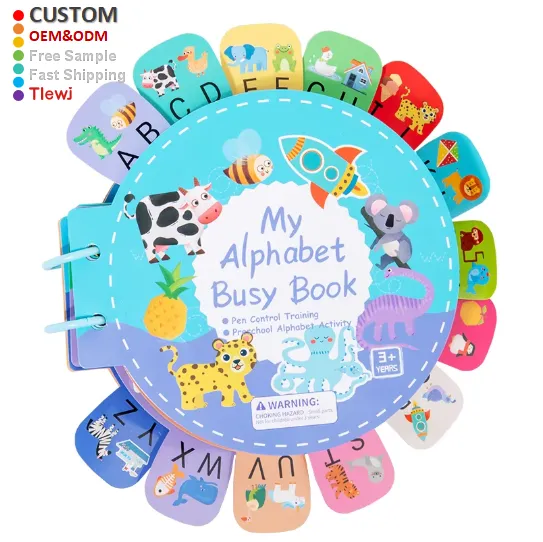كتاب مزدحم للتعليم المبكر للأطفال تتبع القلم . Busy Early Learning Book for Kids Tracking the Pen