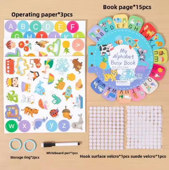 كتاب مزدحم للتعليم المبكر للأطفال تتبع القلم . Busy Early Learning Book for Kids Tracking the Pen