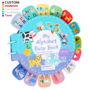 كتاب مزدحم للتعليم المبكر للأطفال تتبع القلم . Busy Early Learning Book for Kids Tracking the Pen