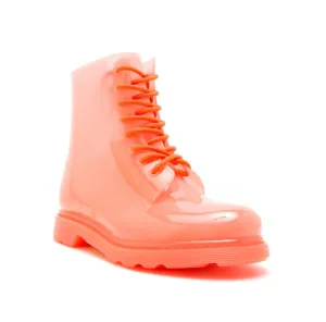 $25 Neon Coral Rubber Booties