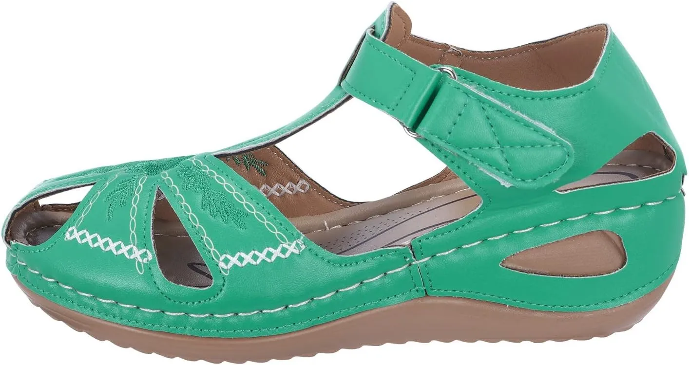 Adjustable Strap Orthopedic Sandals Women Arch Support Platform Wedge Summer Casual Shoes Comfortable Walking Outdoor Flip Flops Non Slip