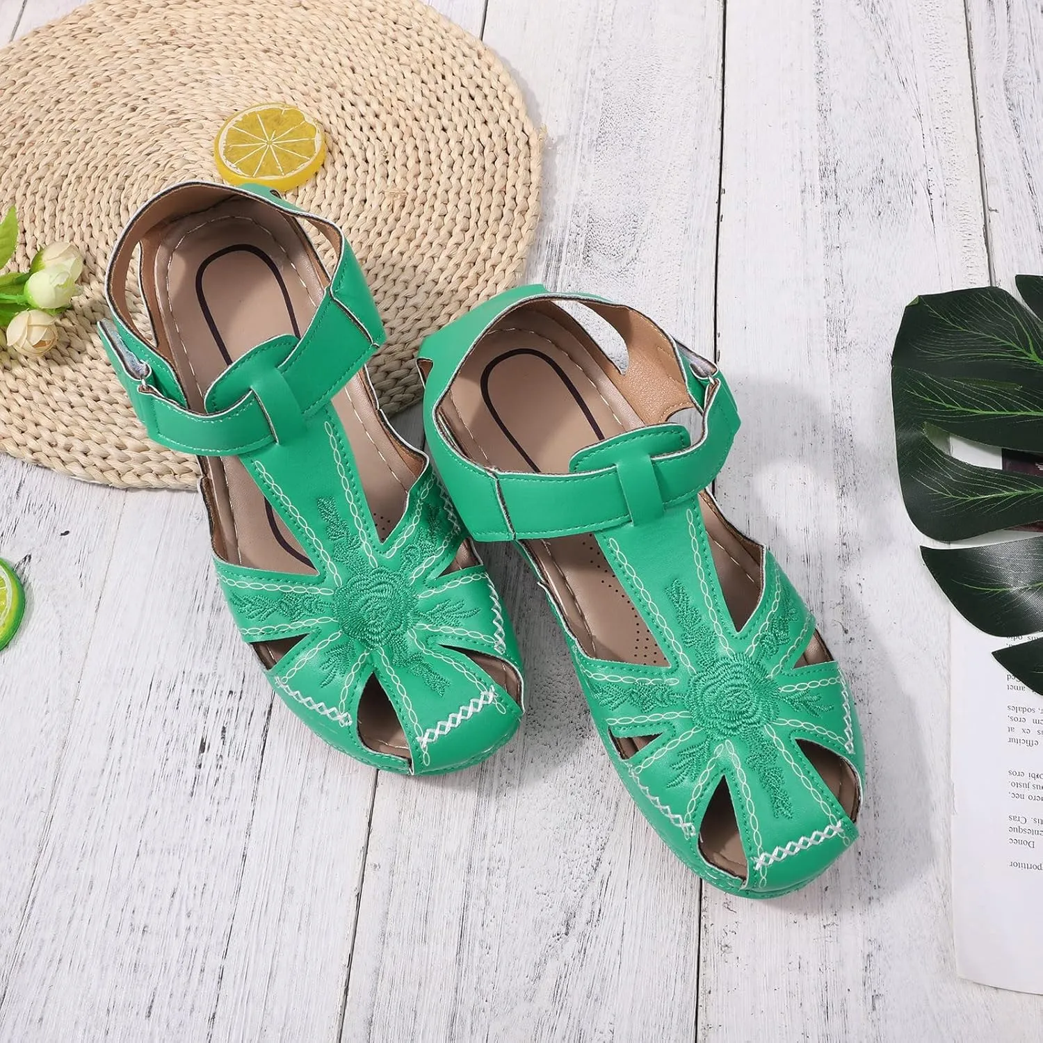 Adjustable Strap Orthopedic Sandals Women Arch Support Platform Wedge Summer Casual Shoes Comfortable Walking Outdoor Flip Flops Non Slip