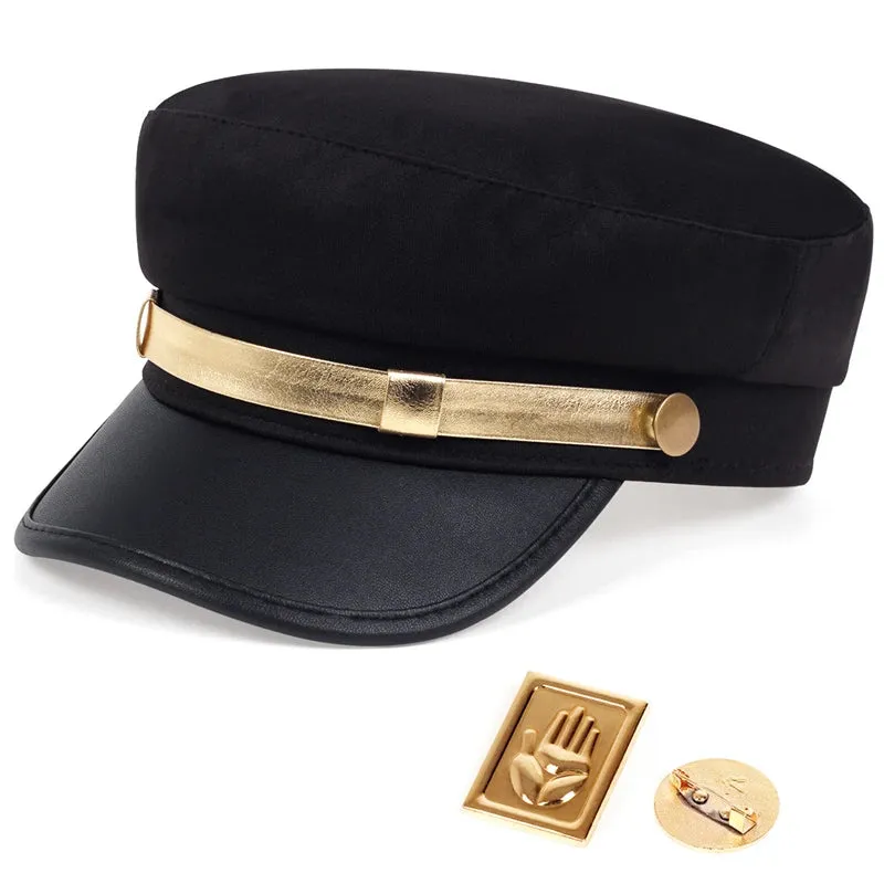 Adventure Palm Badge Military Hat For Women Flat Top Baseball Cap For Outdoor Sports