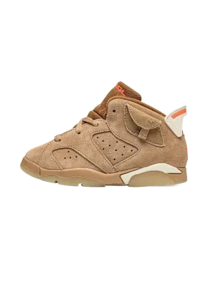 Air Jordan 6 Retro "Travis Scott - British Khaki" (Infant & Kids)