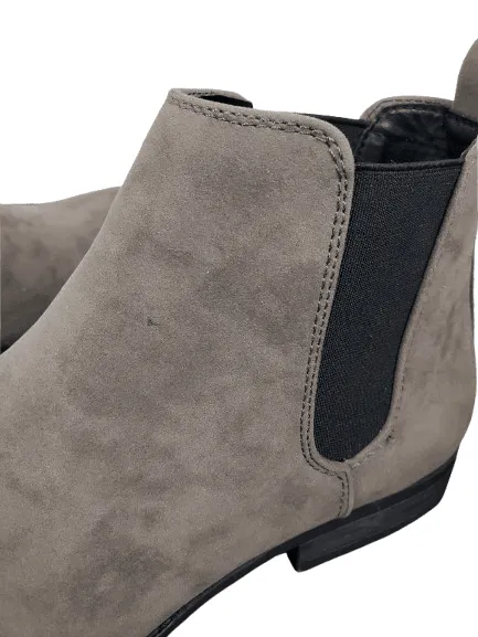 ASOS Design chelsea faux suede grey men boots size 9