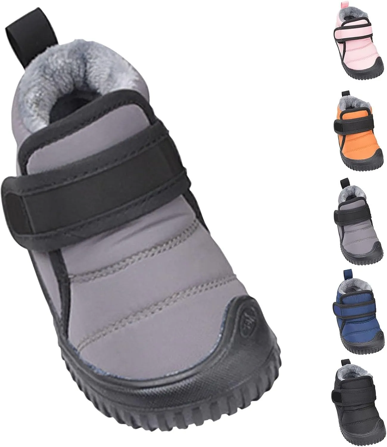 Baby Boys Girls Winter Warm Shoes Cozy Fleece Snow Boots Toddler Non-Slip Walking Shoes Infant Outdoor Booties