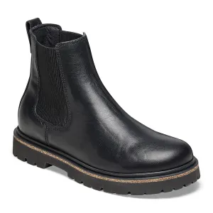 Birkenstock Womens Boot Highwood Slip On Natural Leather Black