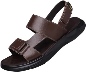 Black Sandals for Men Trendy Summer Outdoor Sports Slip On Sandal Casual Hiking Beach Slippes Workout Footwear