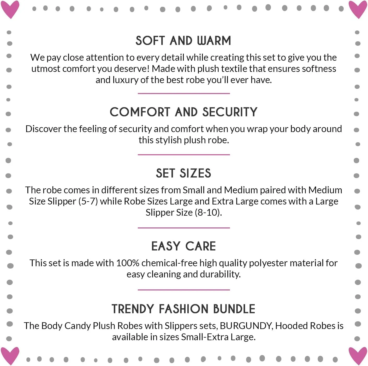 Body Candy Women's Luxurious Soft Plush Bathrobe with Slippers Set