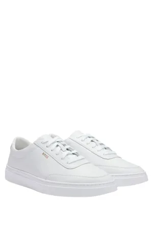Boss Men's Coated-Leather Trainers