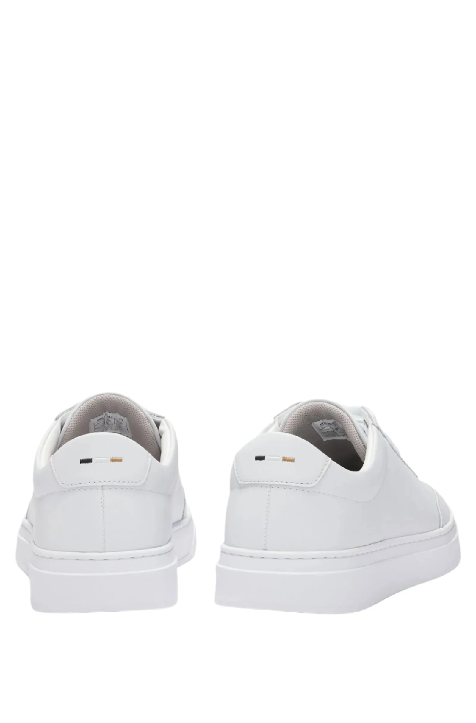 Boss Men's Coated-Leather Trainers