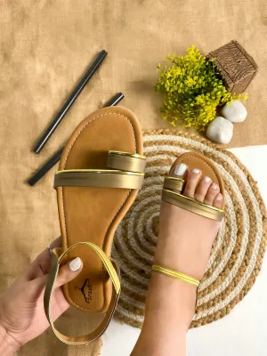 Brauch Women's Copper Thumb Strap Sandal