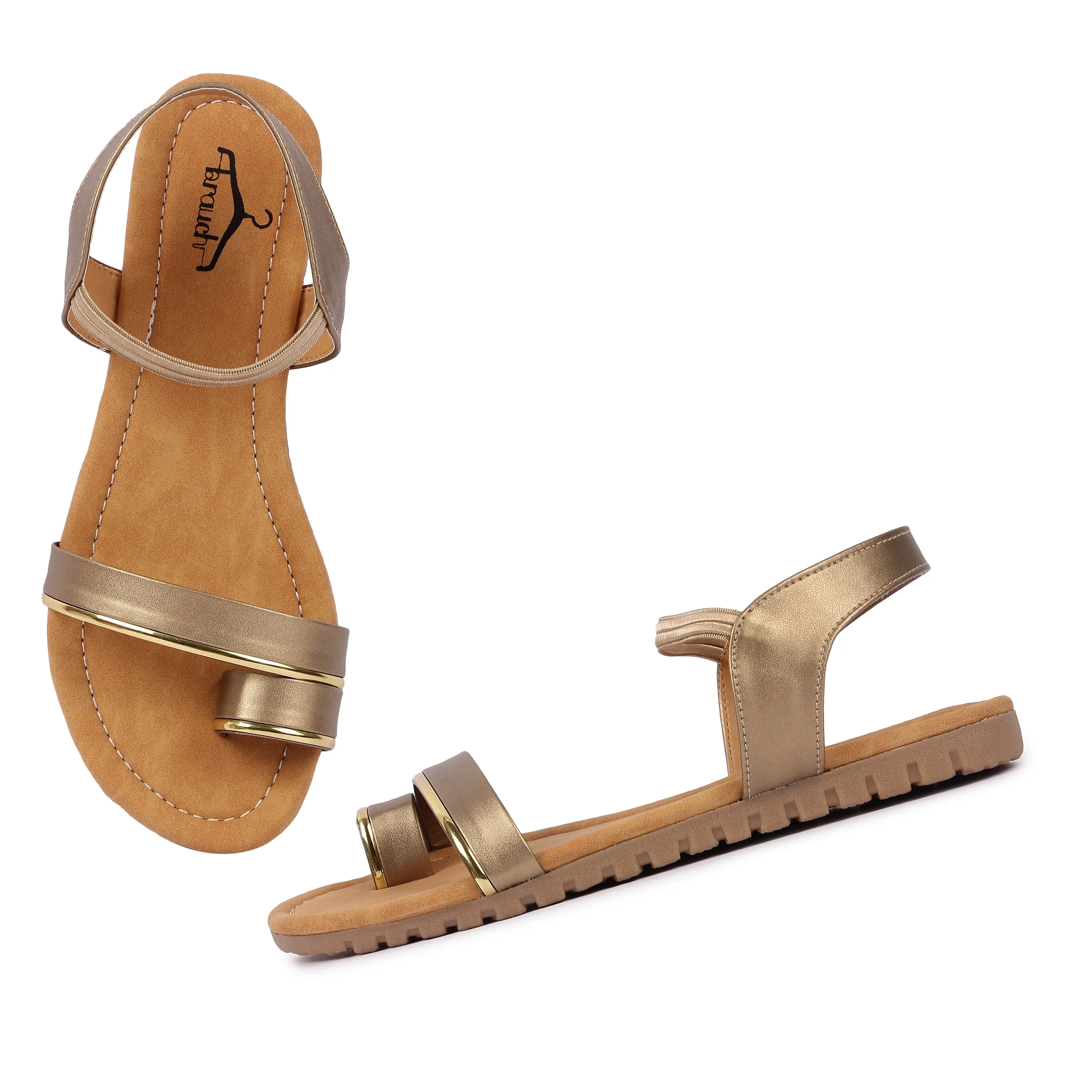 Brauch Women's Copper Thumb Strap Sandal