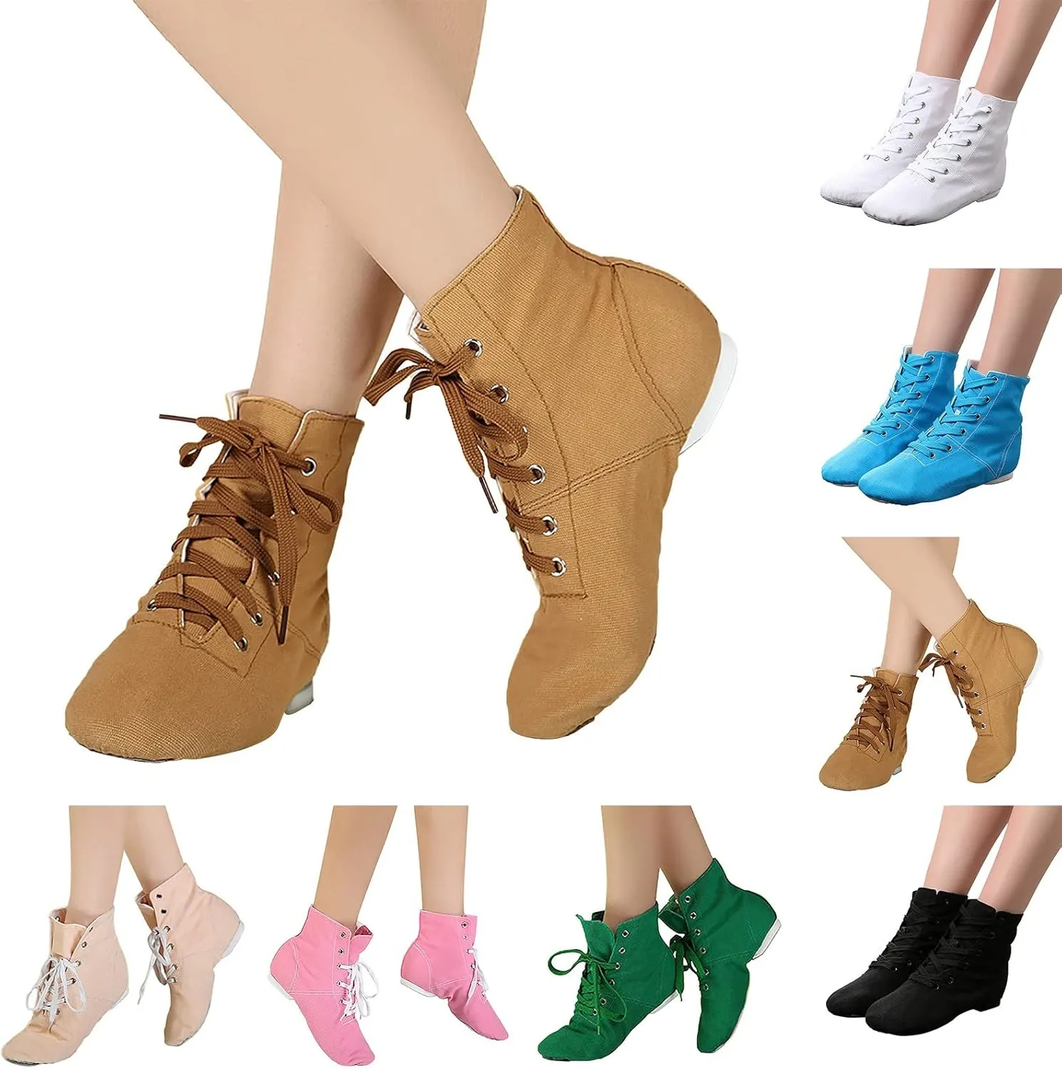 Canvas Jazz Dancing Sneakers Ballet Dance Boots for Girls Boys (Toddler/Little Kid/Big Kid) Soft Soled Training