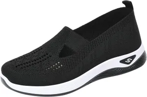 Cathalem Running Shoes for Women Walking Slip on Diabetic Foam Shoes Hands Free Slip in Sneakers Arch Support