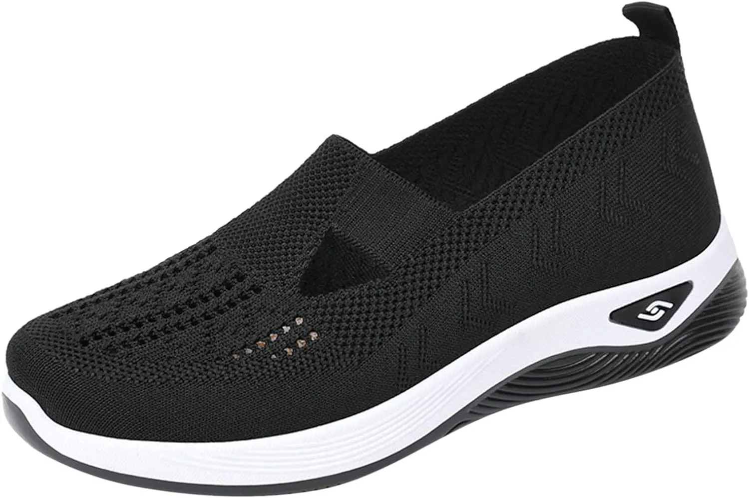 Cathalem Running Shoes for Women Walking Slip on Diabetic Foam Shoes Hands Free Slip in Sneakers Arch Support