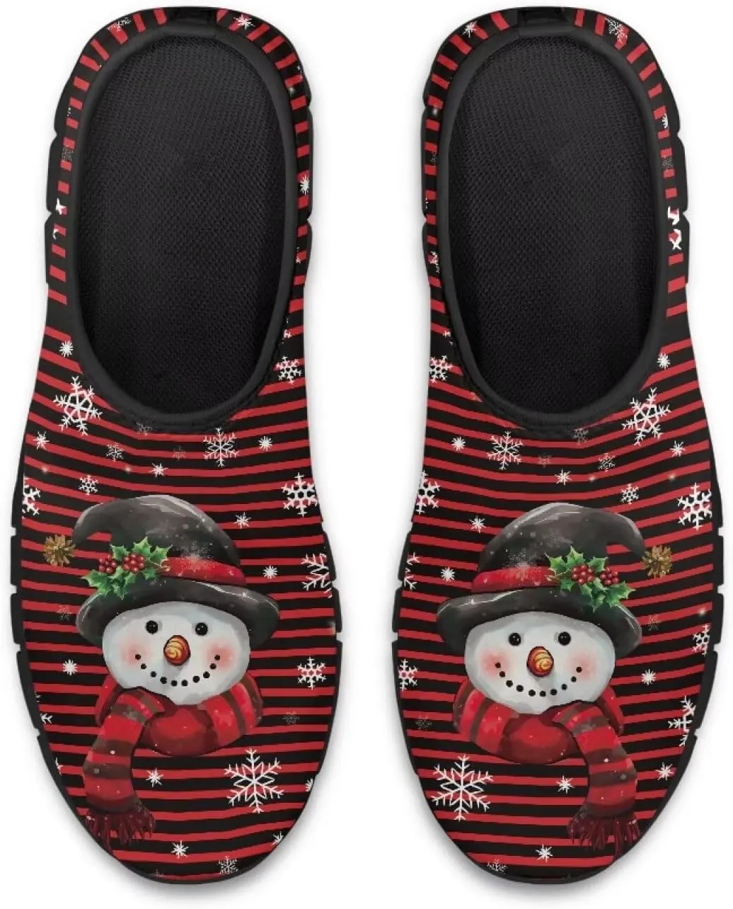 Christmas Sneakers for Women Casual Comfortable Lightweight Low-Top Slip-On Sneakers Breathable Outdoor Sport Walking Shoes for Teen Girls US 5.5-11.5