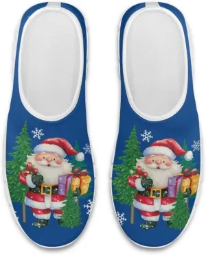 Christmas Sneakers for Women Casual Cozy Low-Top Hands Free Sneakers Anti-Skid Lightweight Walking Shoes for Teen Girls US 5.5-11.5