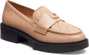 Coach? Leah Loafers for Women ?C Leather and Synthetic Construction ?C Cushioned Insole ?C Round Toe