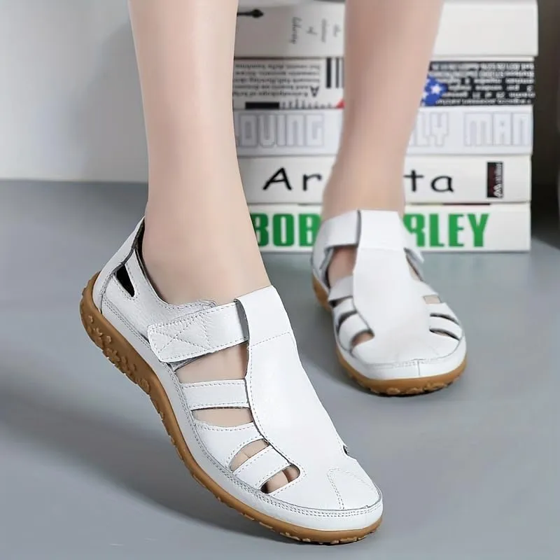 Comfortable Women's Closed Toe Sandals with Non-Slip Sole for Casual Outdoor Activities Nursing Nurse Shoes