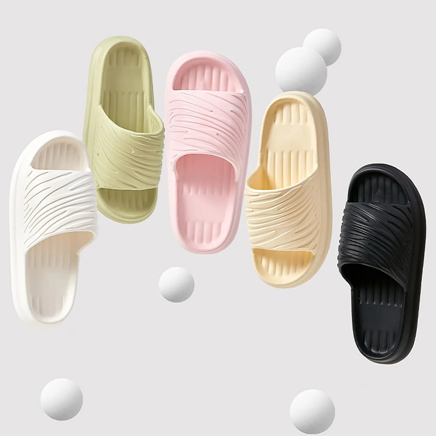 Couples Women Cartoon Prints Shower Room Home Non Slip Breathable Massage Soft Sole Quick Drying Women Slippers