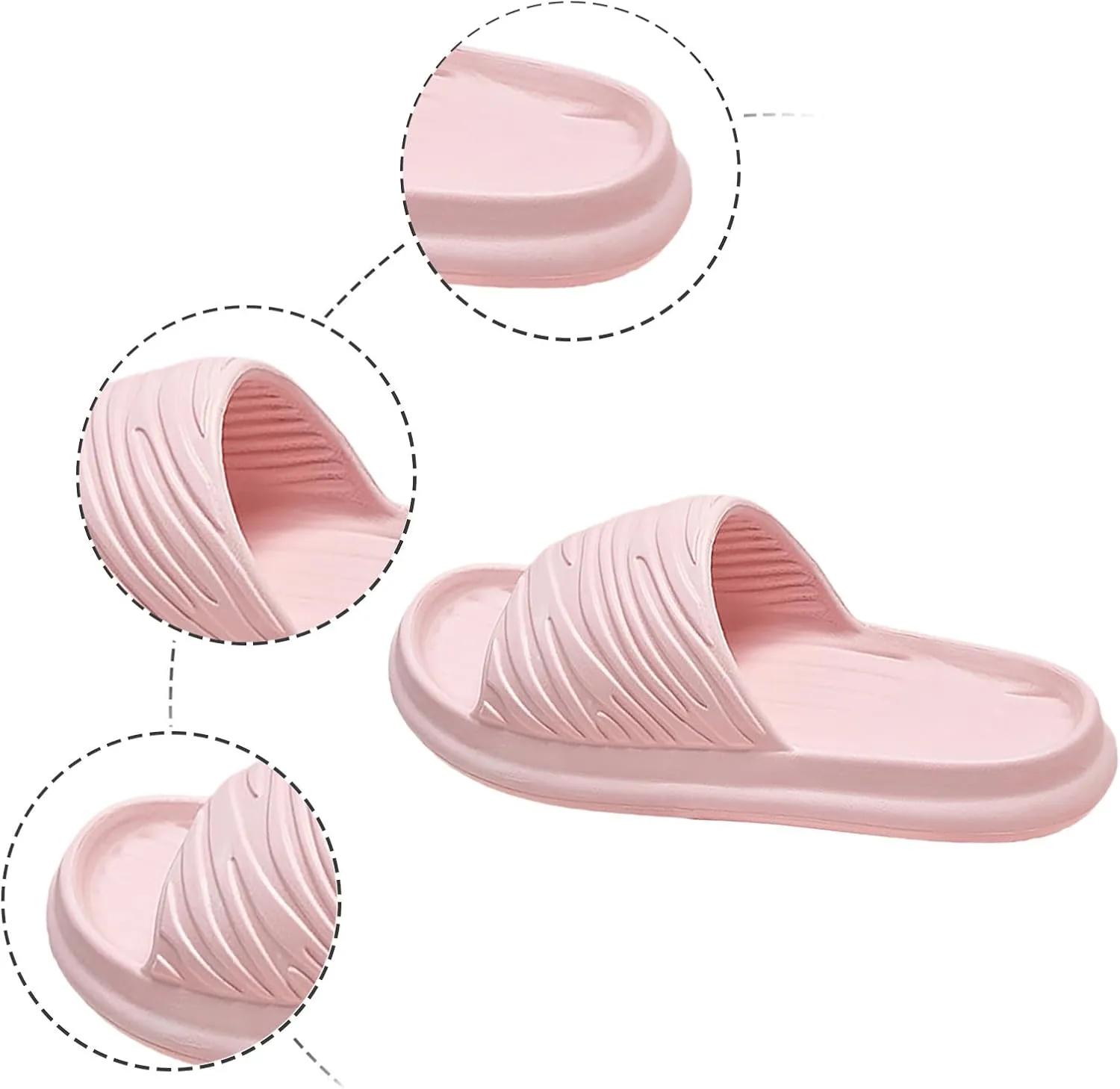 Couples Women Cartoon Prints Shower Room Home Non Slip Breathable Massage Soft Sole Quick Drying Women Slippers