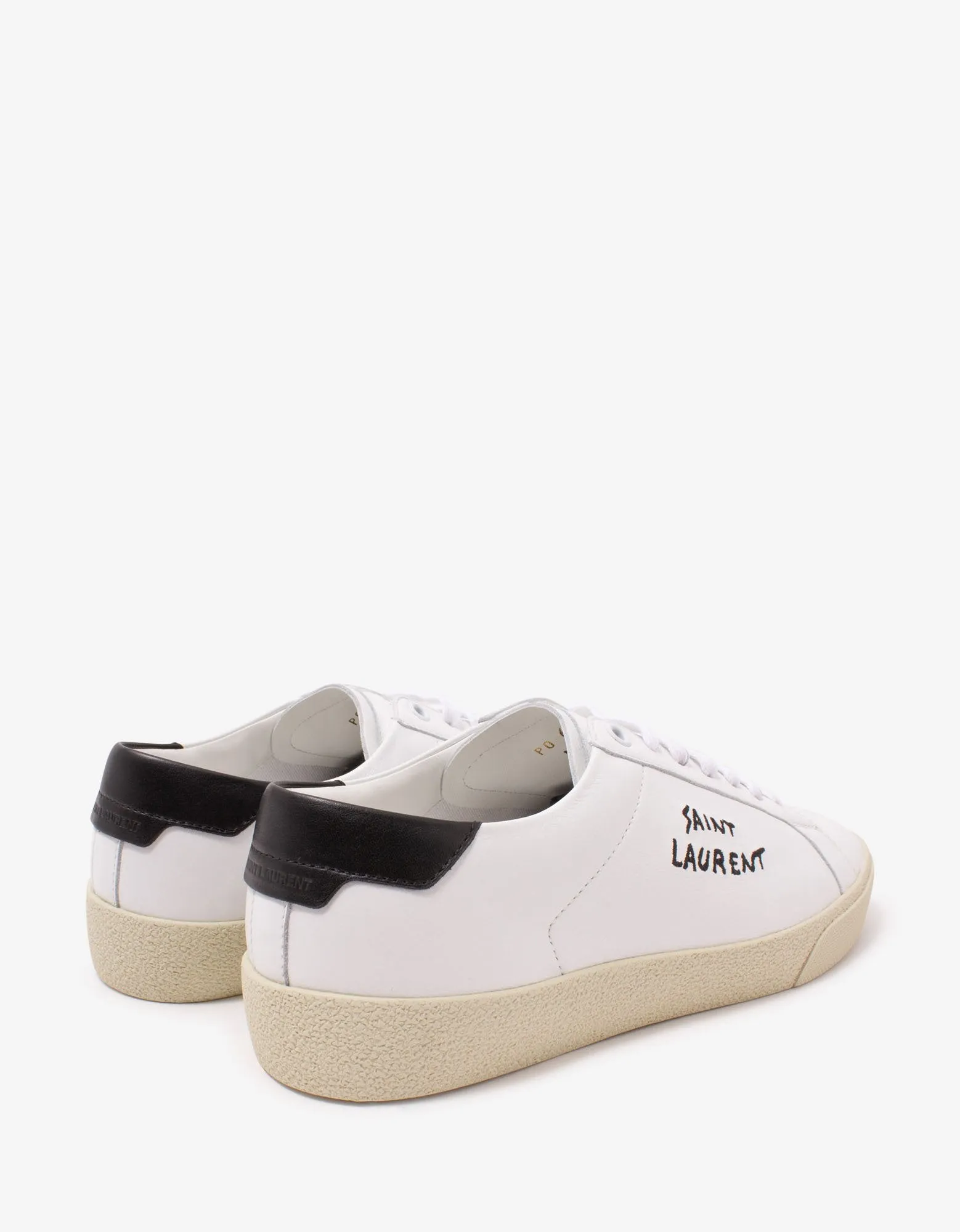 Court Classic SL/06 White Embroidered Trainers