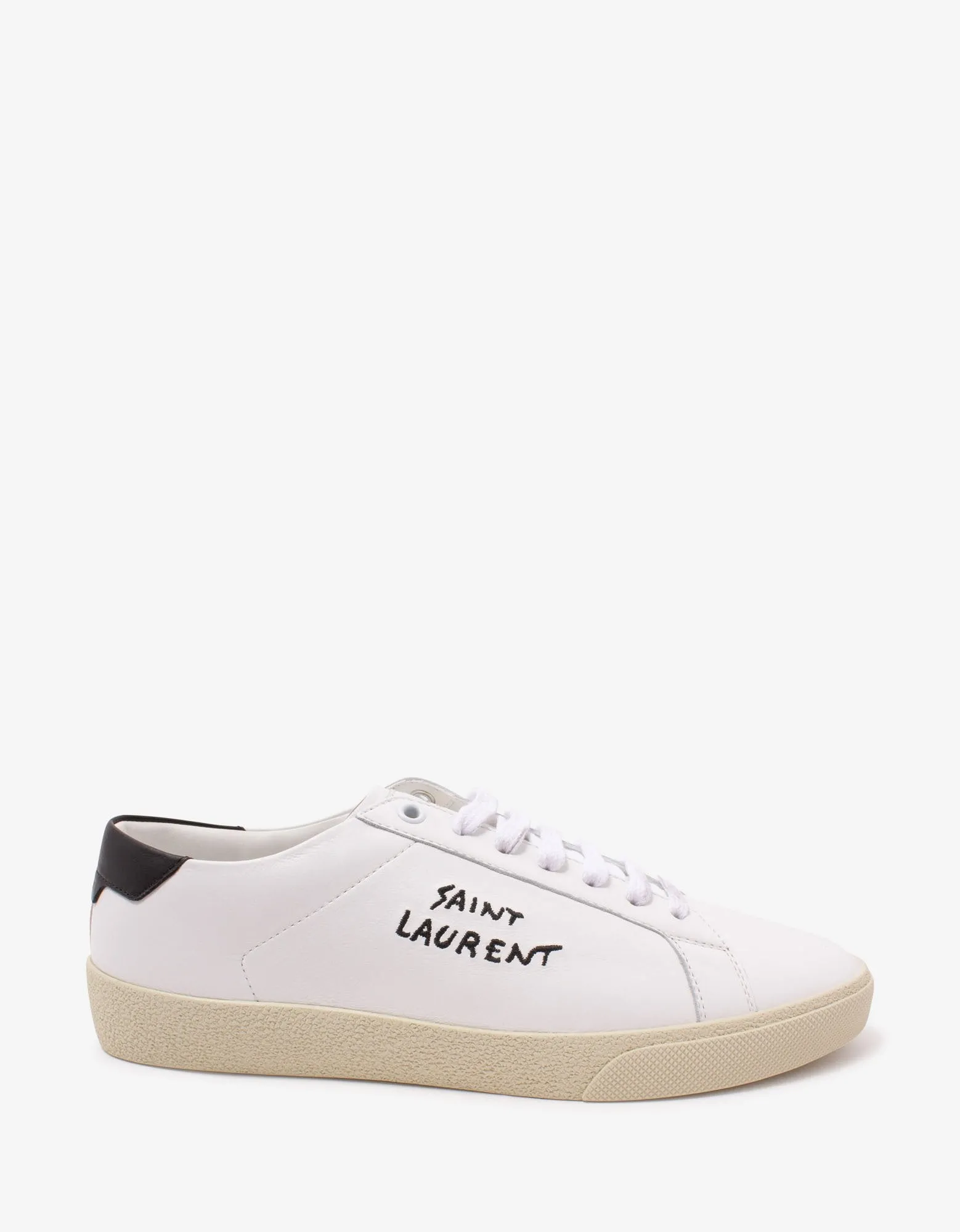 Court Classic SL/06 White Embroidered Trainers
