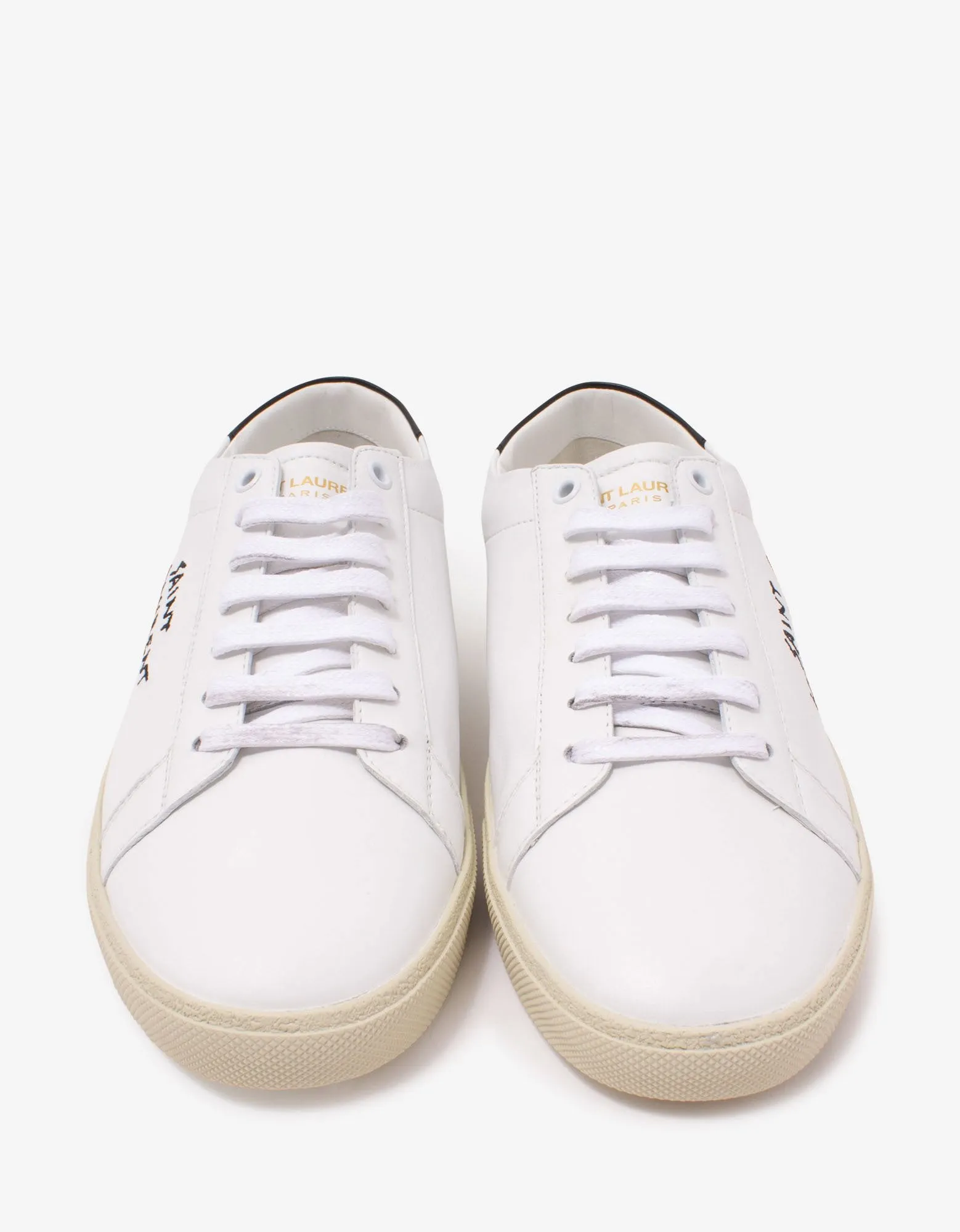 Court Classic SL/06 White Embroidered Trainers