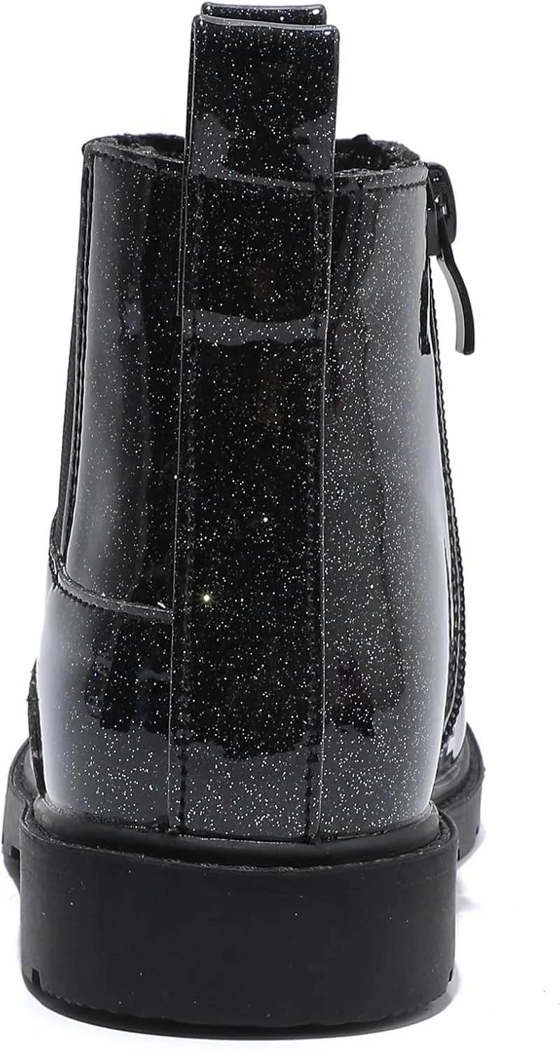 DADAWEN Boys Girls Waterproof Outdoor Side Zipper Comfort Chelsea Ankle Boots Combat Ankle Booties (Toddlers/Little Kids/Big Kids)