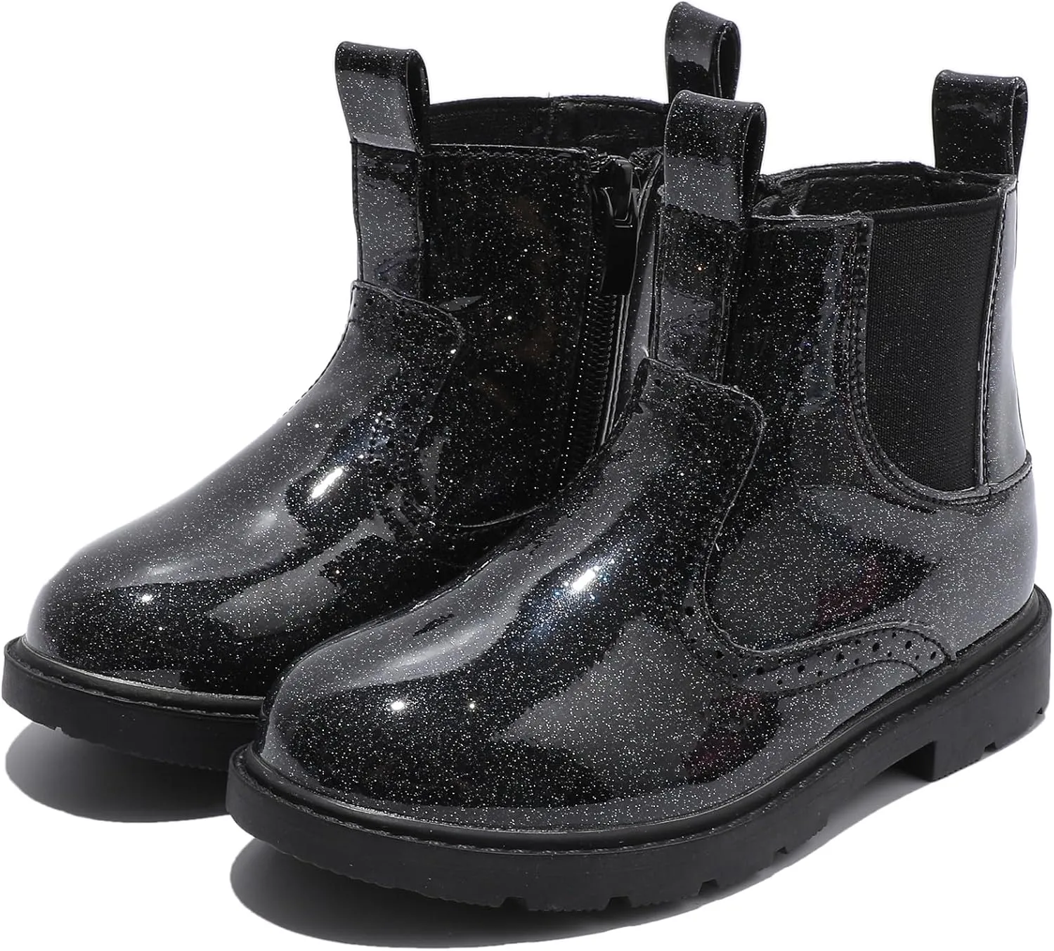 DADAWEN Boys Girls Waterproof Outdoor Side Zipper Comfort Chelsea Ankle Boots Combat Ankle Booties (Toddlers/Little Kids/Big Kids)