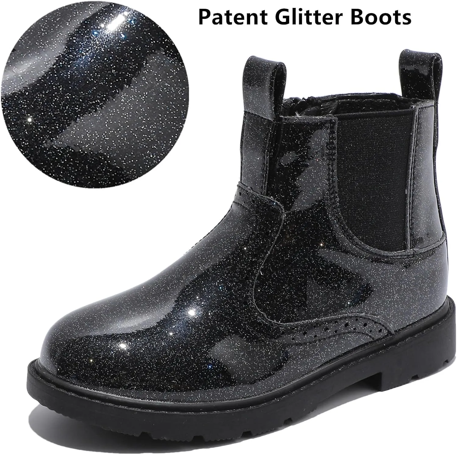 DADAWEN Boys Girls Waterproof Outdoor Side Zipper Comfort Chelsea Ankle Boots Combat Ankle Booties (Toddlers/Little Kids/Big Kids)