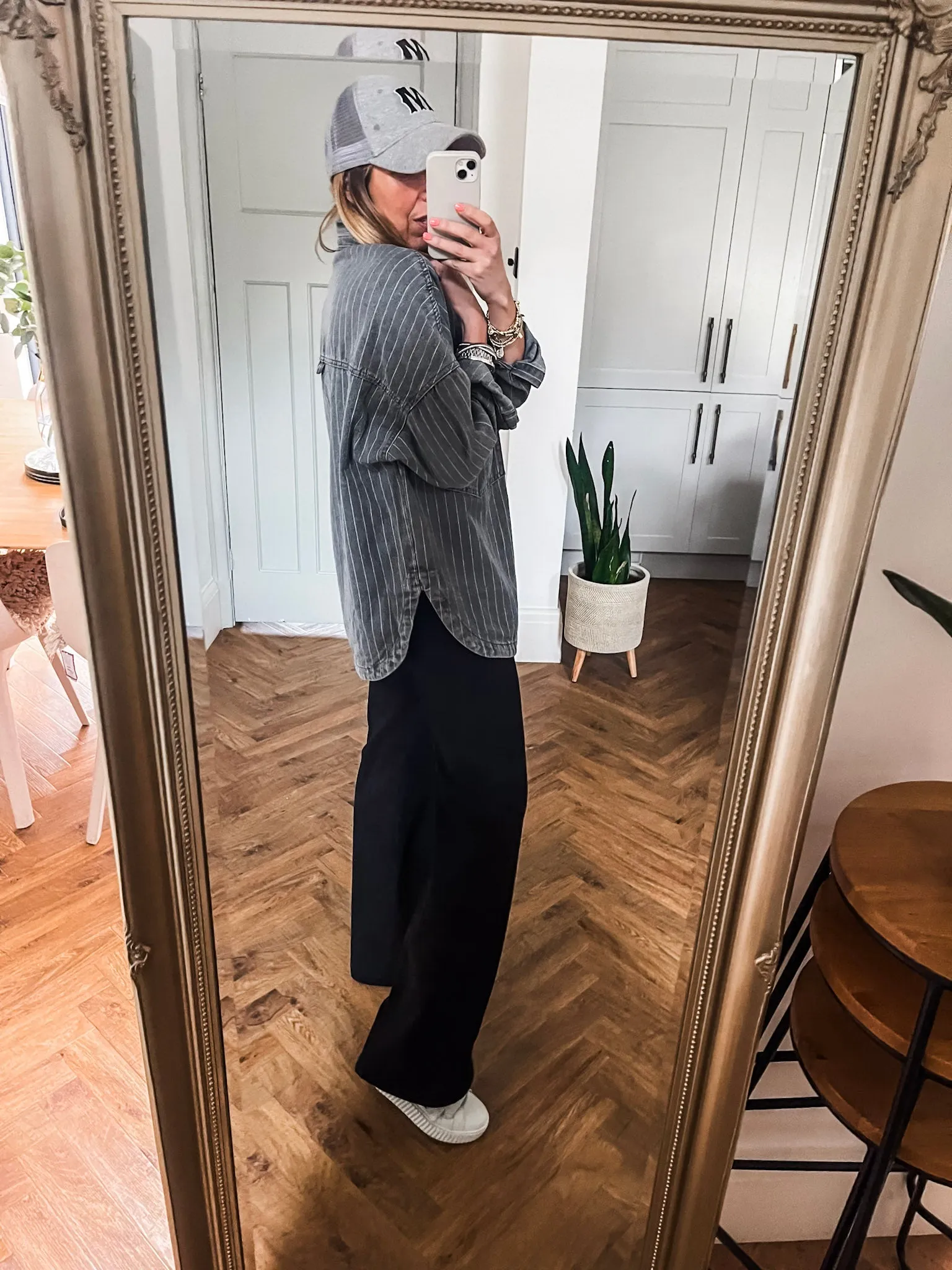 Denim Pinstripe Shacket