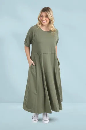 Elm York Midi Dress Clover