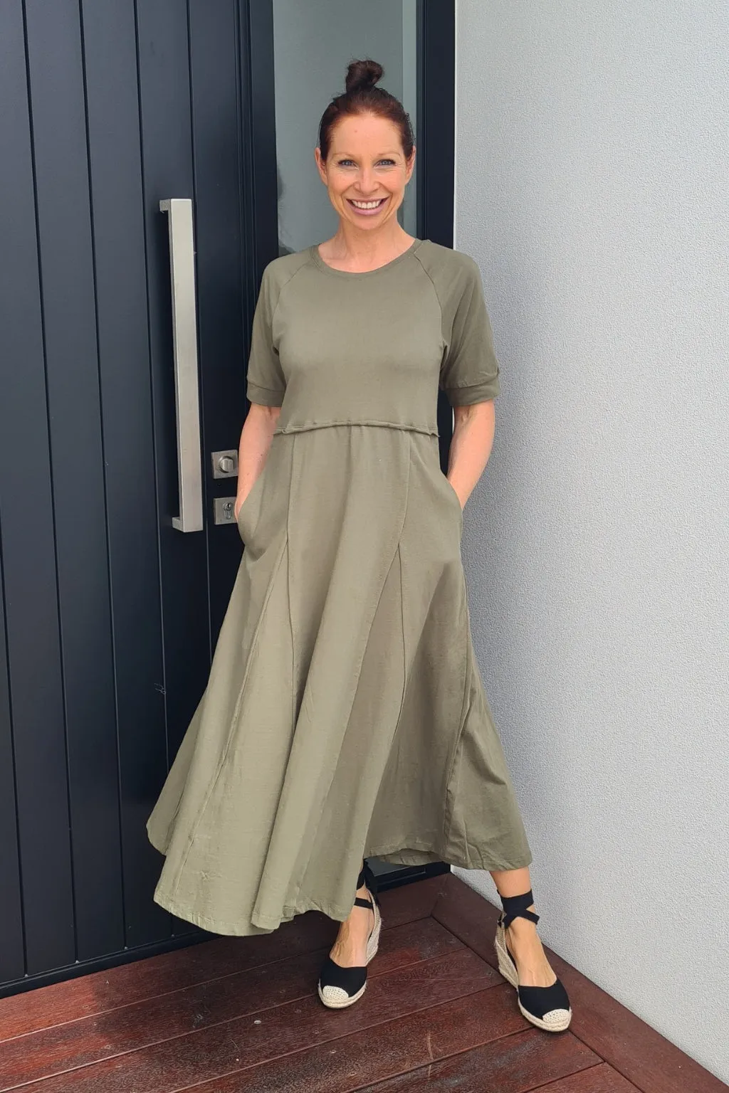 Elm York Midi Dress Clover