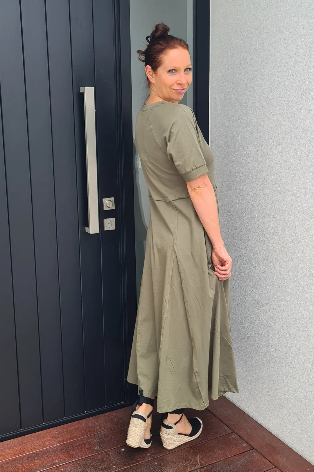 Elm York Midi Dress Clover
