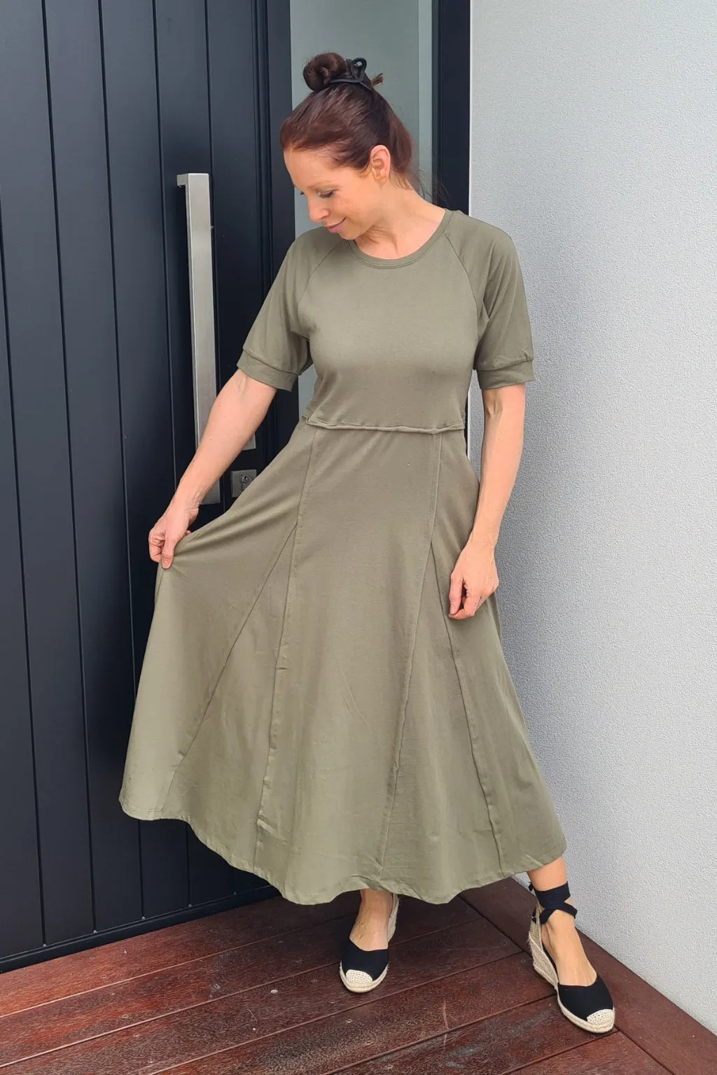 Elm York Midi Dress Clover