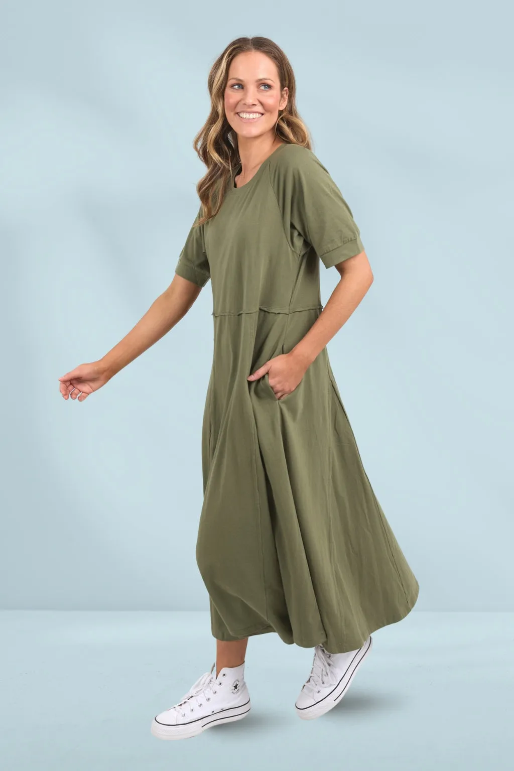 Elm York Midi Dress Clover
