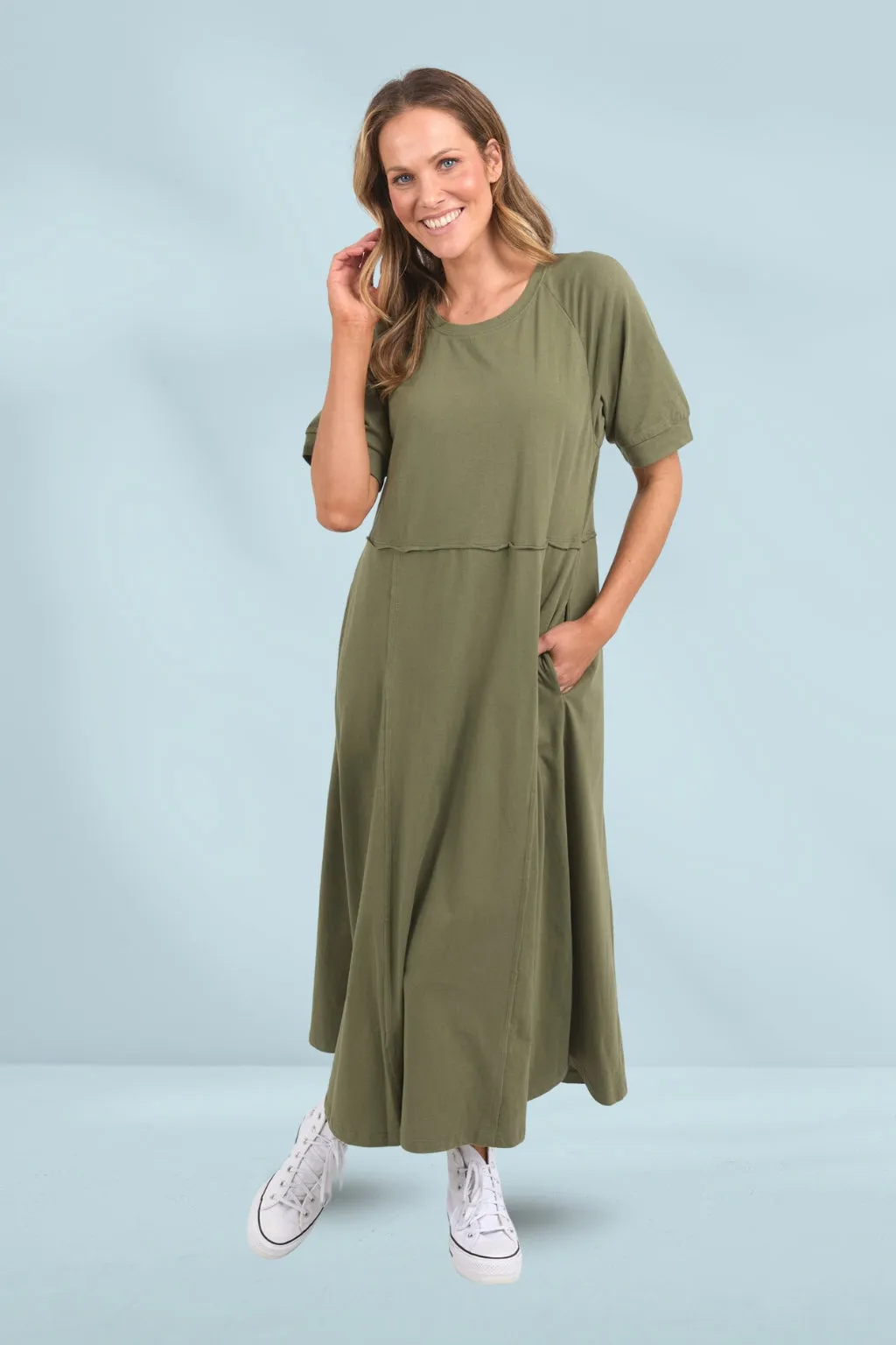 Elm York Midi Dress Clover