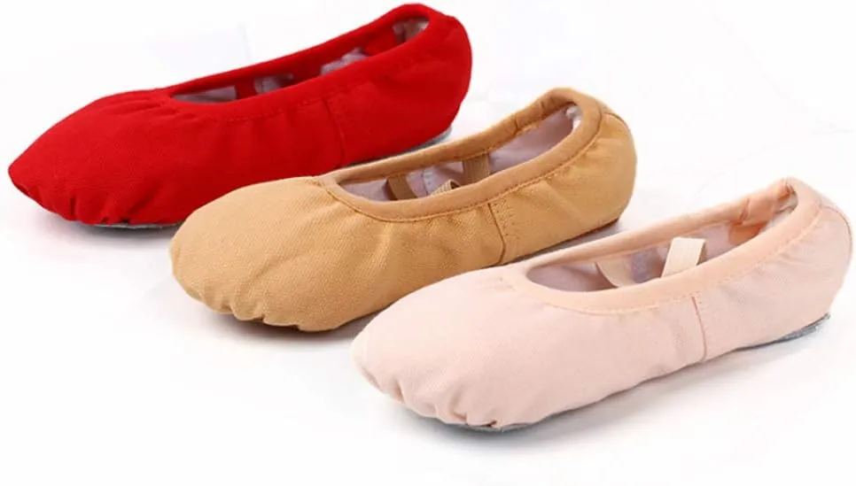 EXCEART 1 Pair Women's Ballet Shoes Soft Sole Slipper Dance Shoes for Yoga Ballroom Jazz Folk Modern Dance Practice