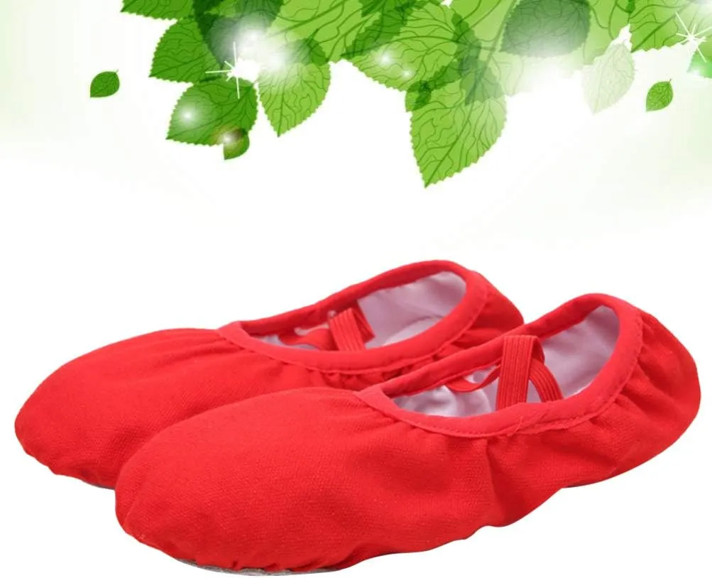 EXCEART 1 Pair Women's Ballet Shoes Soft Sole Slipper Dance Shoes for Yoga Ballroom Jazz Folk Modern Dance Practice