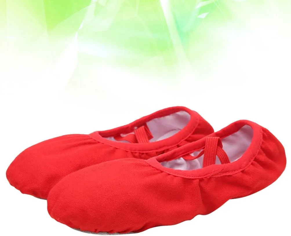 EXCEART 1 Pair Women's Ballet Shoes Soft Sole Slipper Dance Shoes for Yoga Ballroom Jazz Folk Modern Dance Practice
