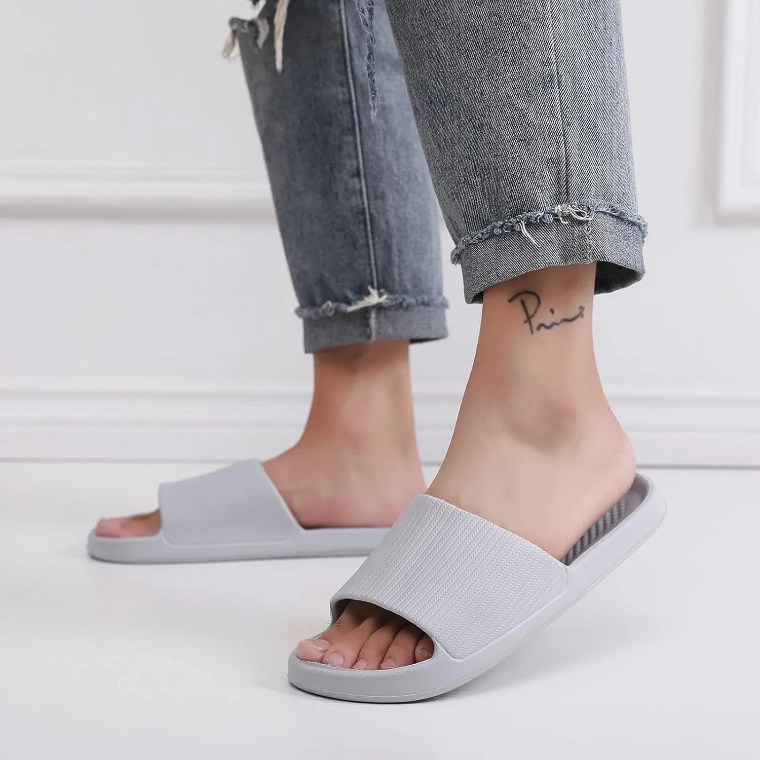 Fashion Couples Men Shower Room Home Non Slip Breathable Soft Sole Shoes Slipper Comfortable Flat Spa Slippers for Men