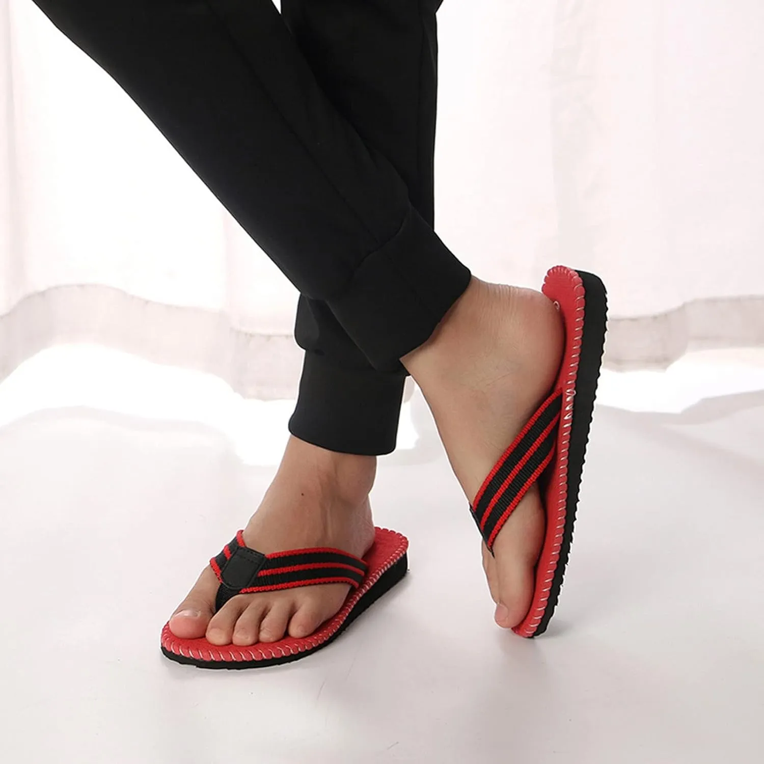 Fashion Men's Summer Beach Breathable Shoes Sandals Male Slipper Flip Flops Flat Shoes Mens Yoga Mat Flip Flops