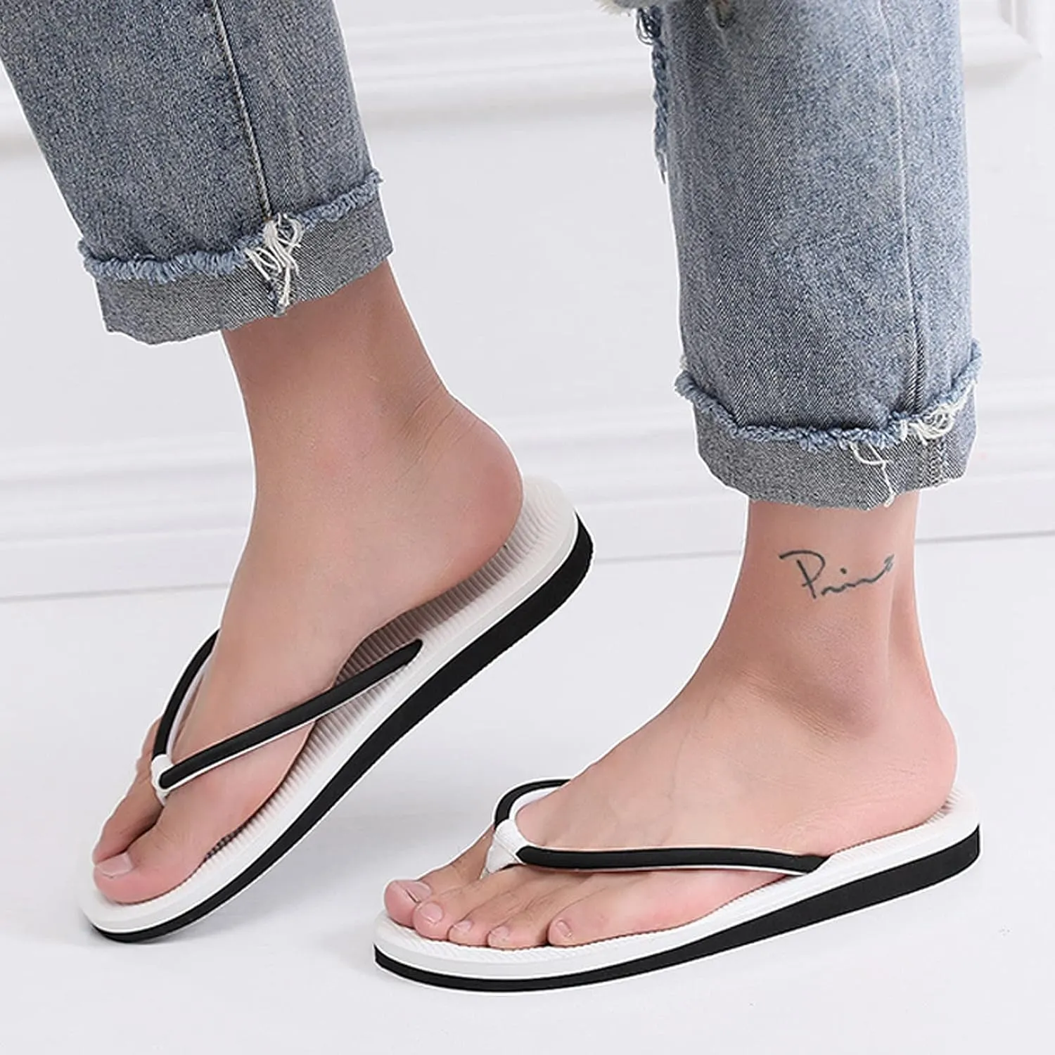 Flip-Flops Shoes Sandals Breathable Summer Shoes Home Beach Men's Slipper Flat Men's Slipper Slippers