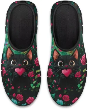 Floral Print Sneakers for Women Casual Low-Top Soft Anti-Skid Sneakers Slip On Lightweight Holiday Travel Shoes for Teen Girls US 5.5-11.5