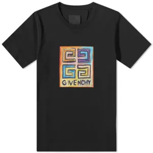 Givenchy 4G Sketch Print T-Shirt Black Slim Fit