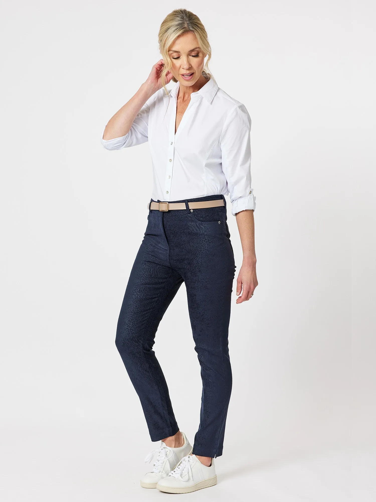 Gordon Smith Emma Rib Detail Shirt White