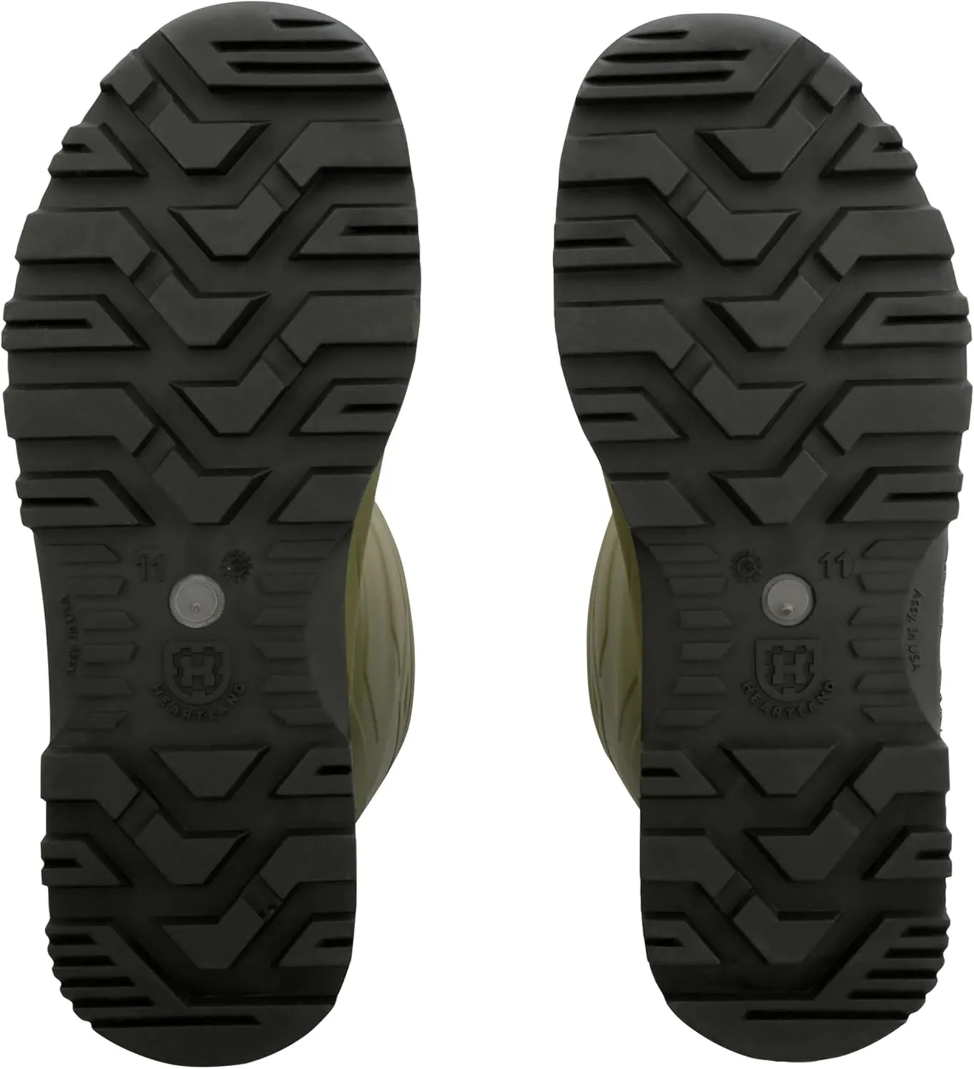 Heartland Leader Outdoor Waterproof Boots for Men and Women - Work, Hiking, and Fishing Boots with Cushioned Footbed and Midsole, Traction Outsole