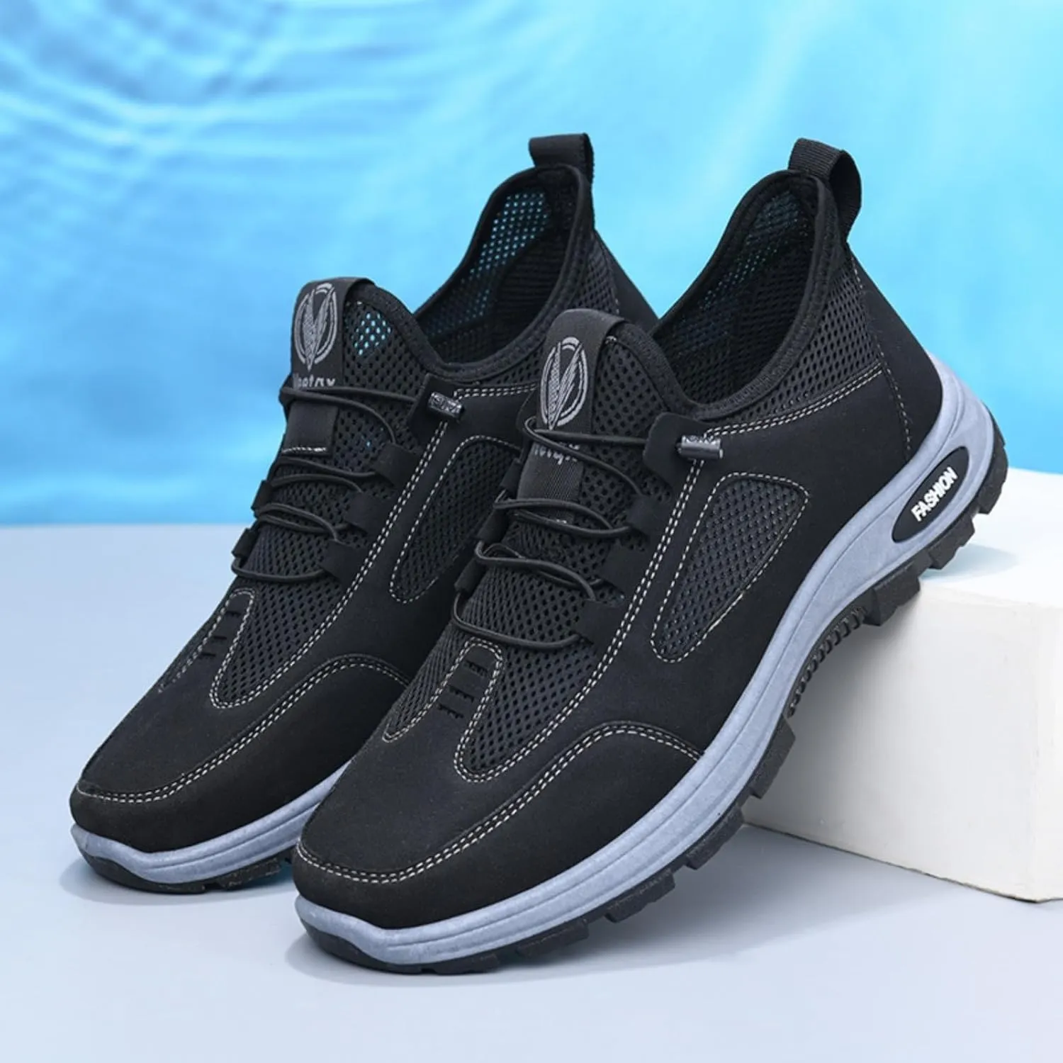 Hiking Shoes for Mens 2025 Waterproof Mesh Lightweight Breathable Walking Shoes Men's Comfortable Running Shoe